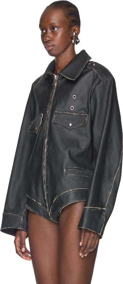 Coperni Leather Body Jacket