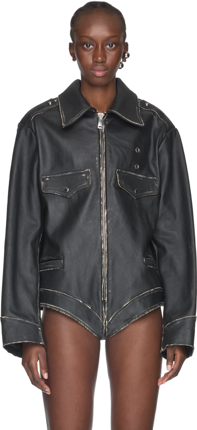 Coperni Leather Body Jacket