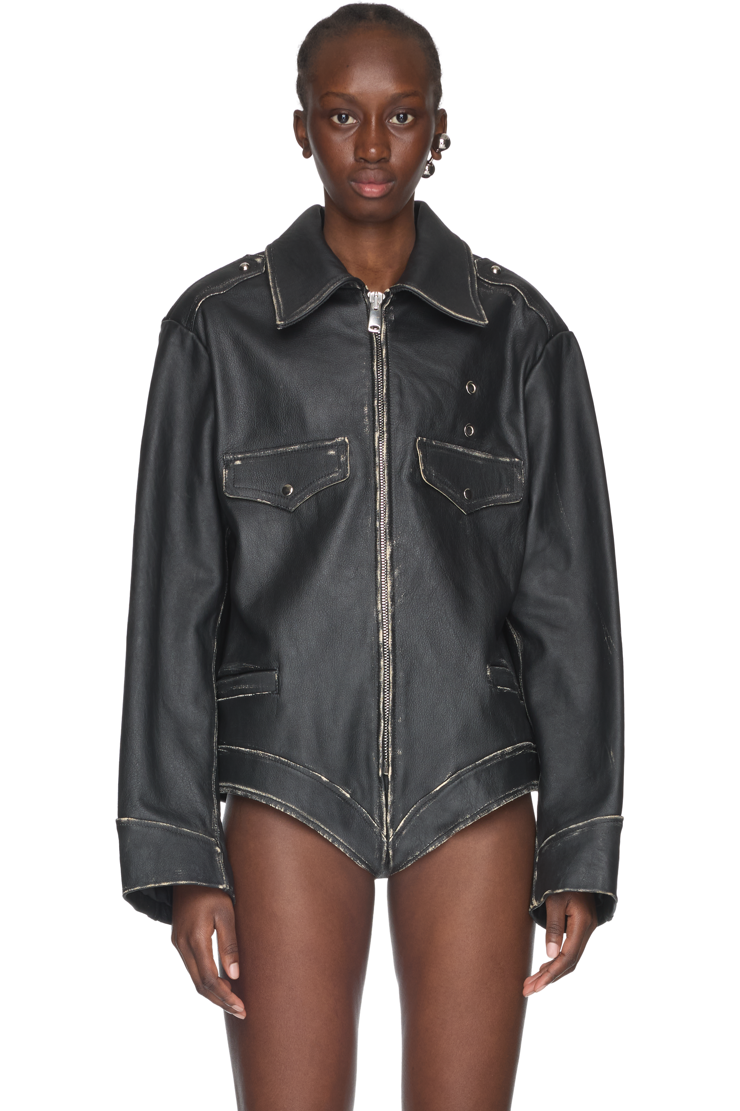 Picture of Leather Body Jacket