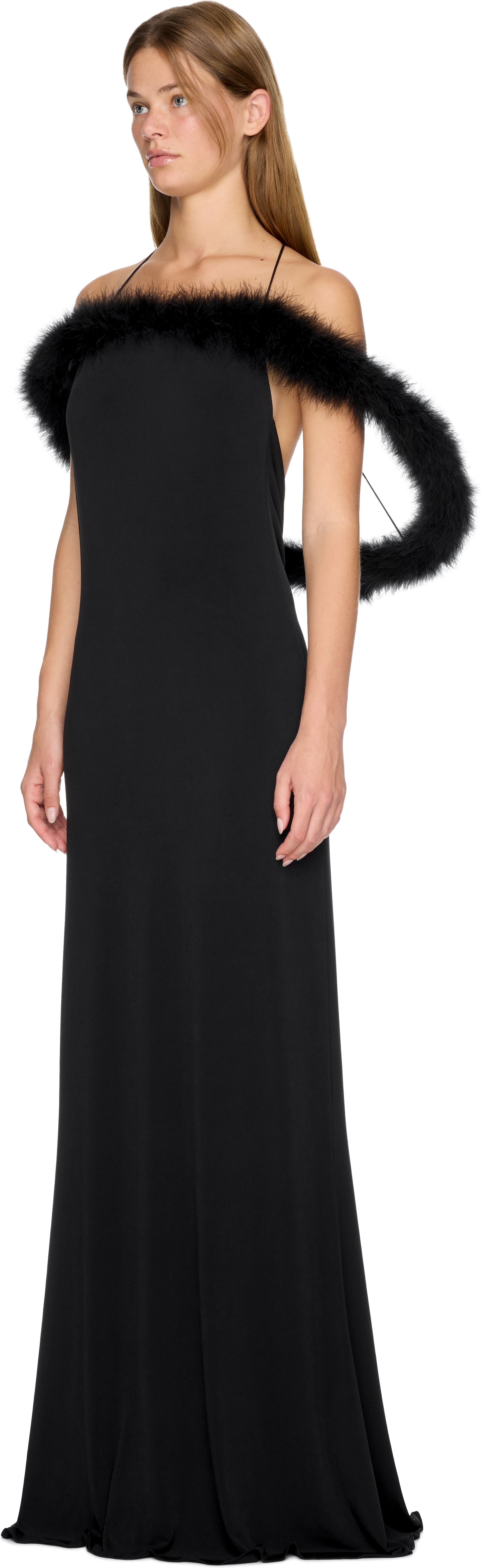 Coperni Boa Halo Long Dress