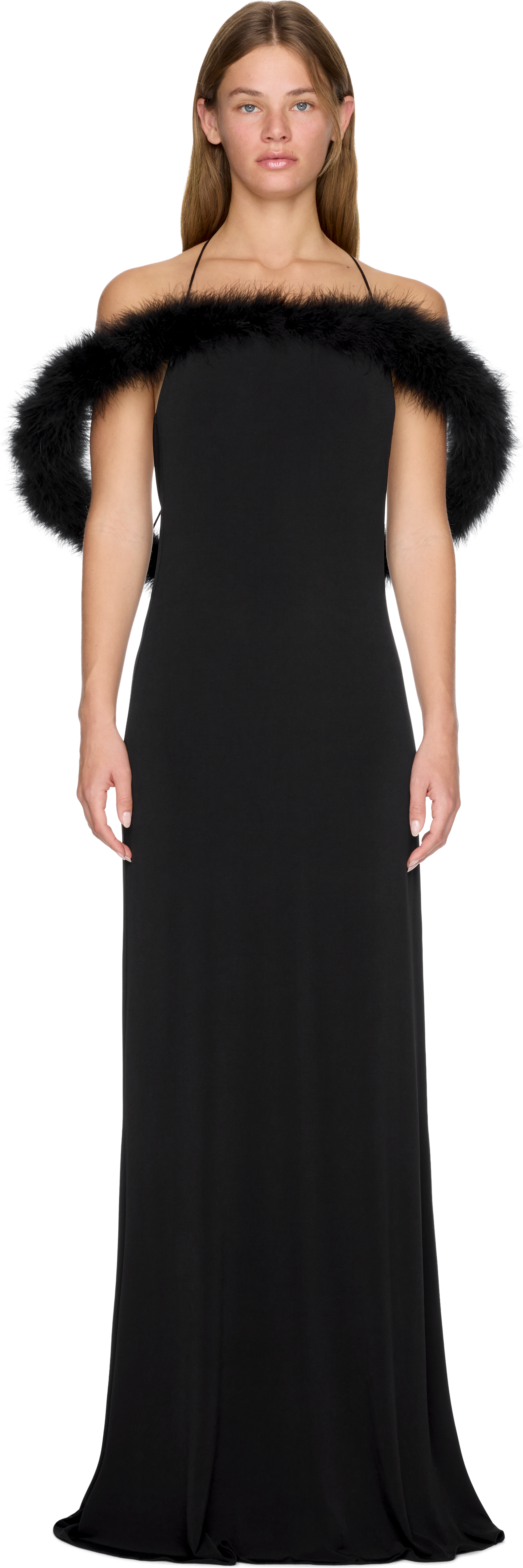 Coperni Boa Halo Long Dress