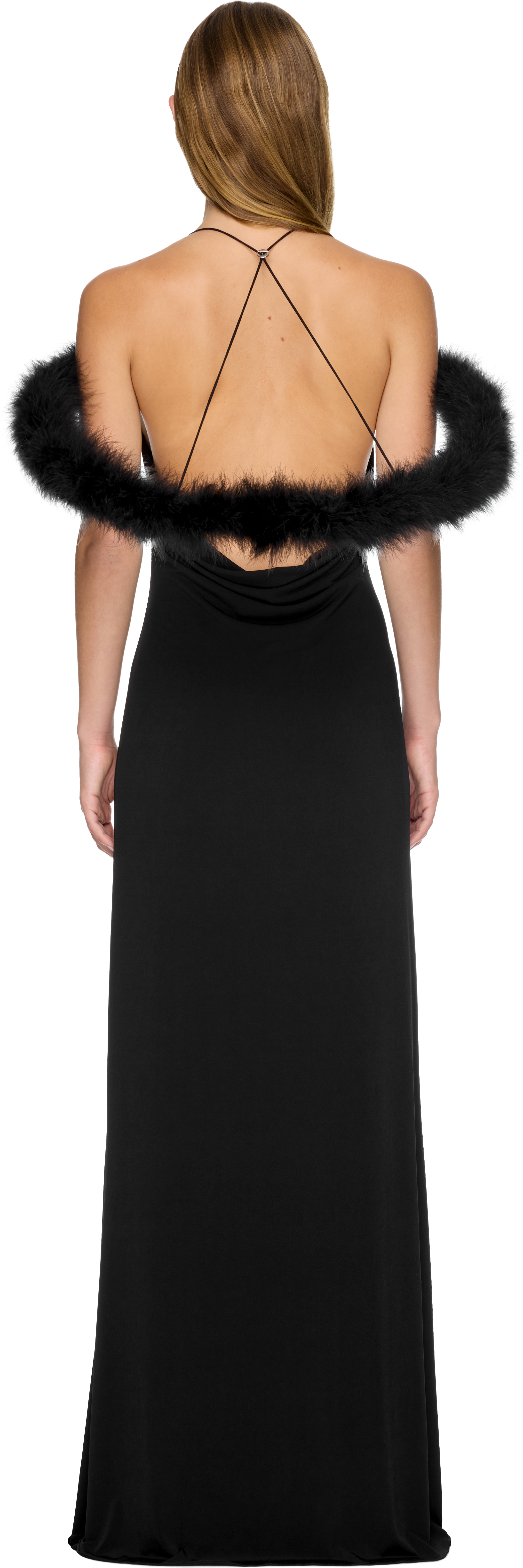 Coperni Boa Halo Long Dress