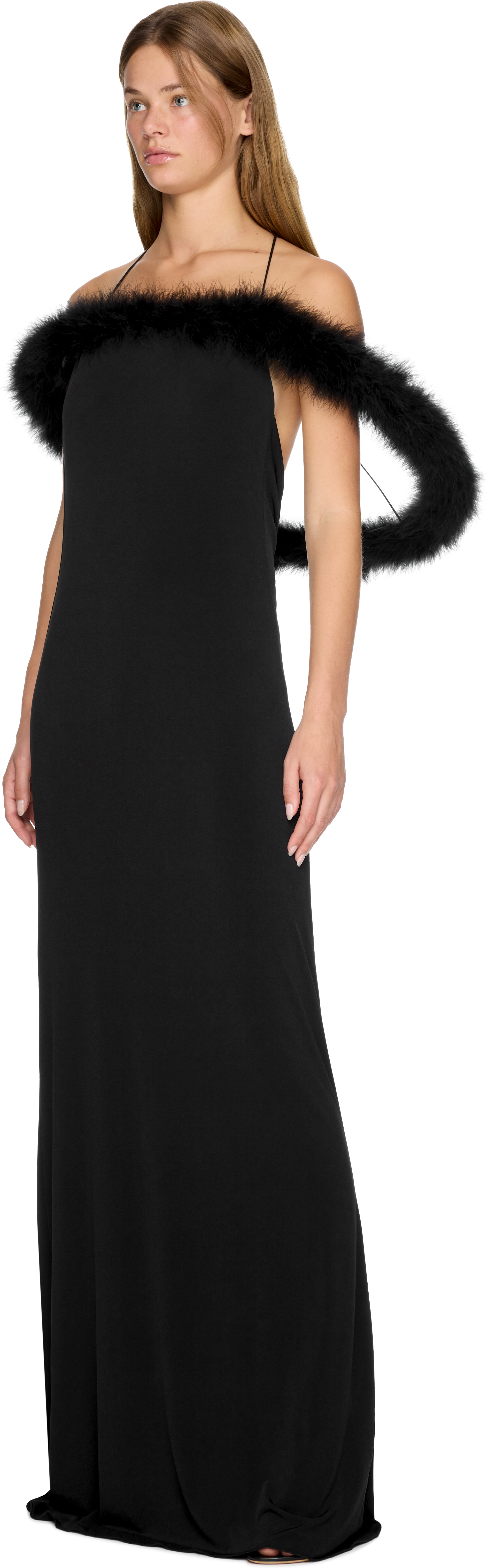 Coperni Boa Halo Long Dress