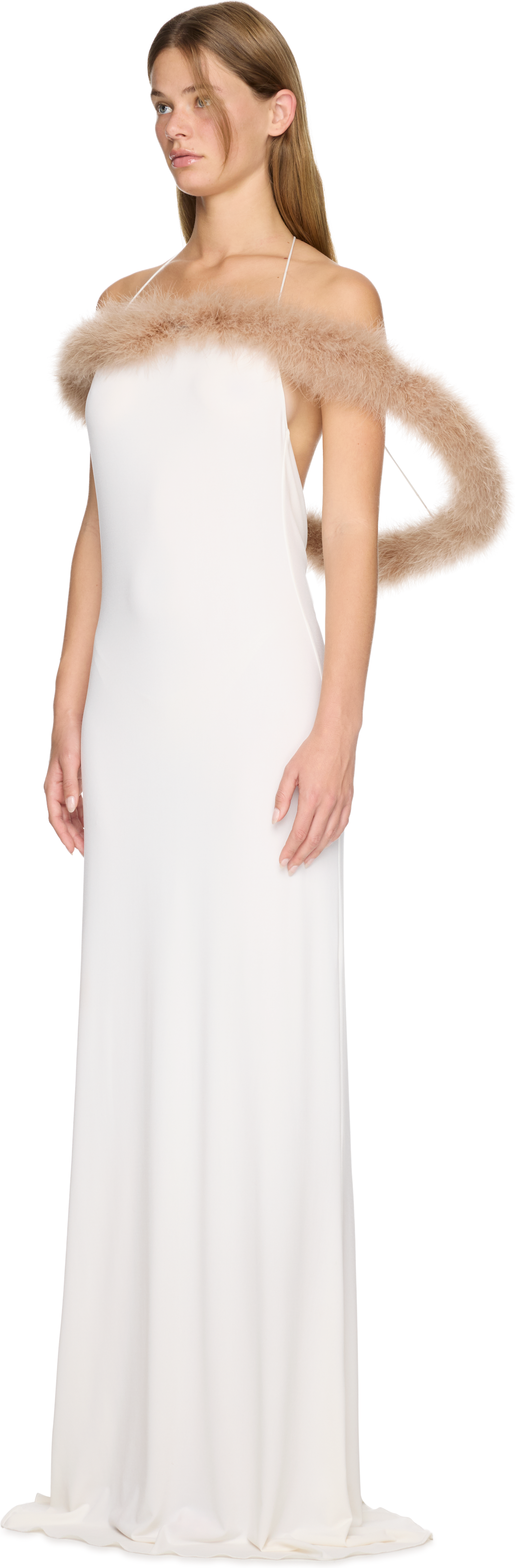 Coperni Boa Halo Long Dress