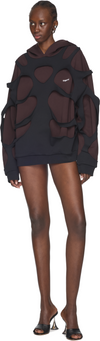Coperni Laser-Cut Hoodie Top