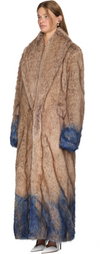 Coperni Spray Faux Fur Long Coat