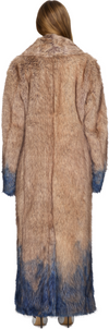 Coperni Spray Faux Fur Long Coat