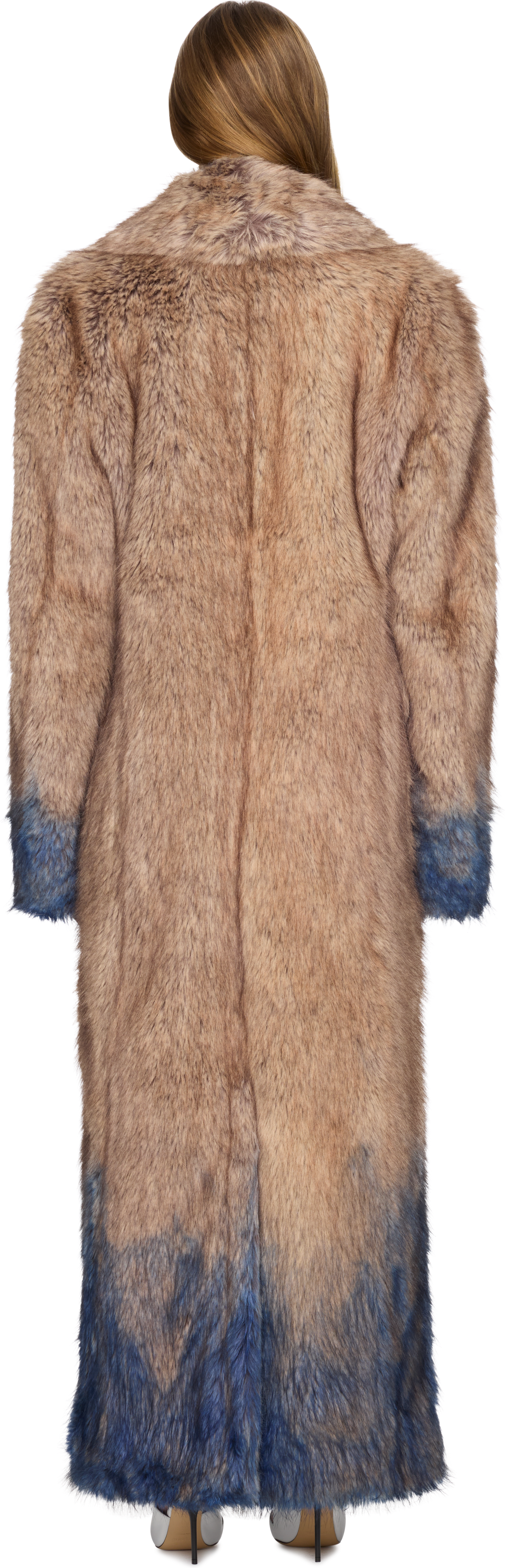 Coperni Spray Faux Fur Long Coat