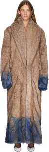 Coperni Spray Faux Fur Long Coat