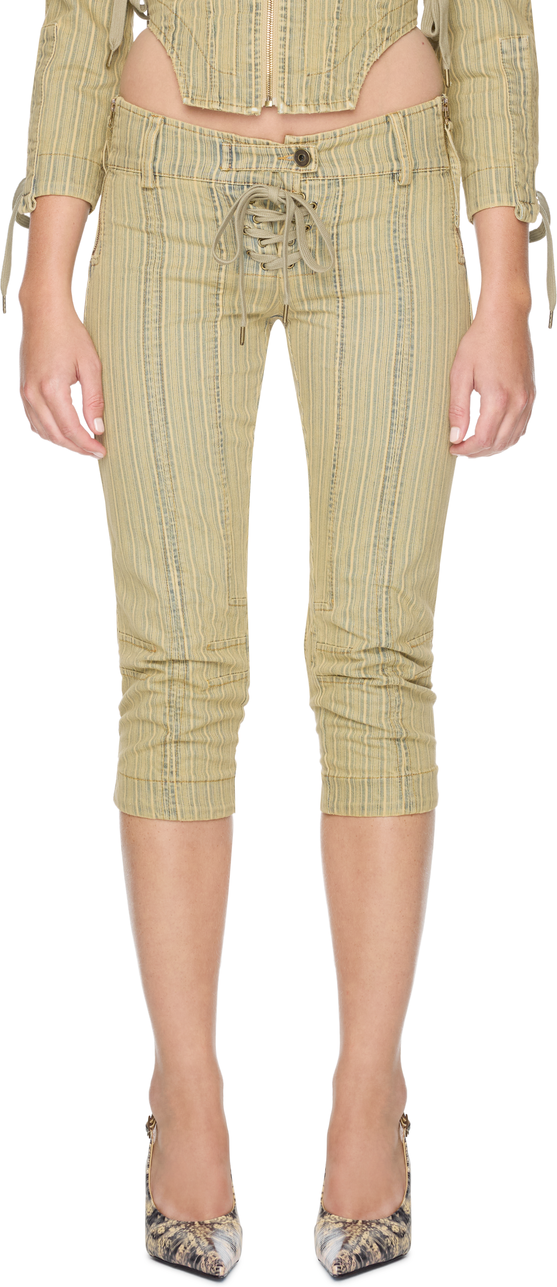 KNWLS GFRC Denim Capri Pants