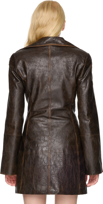 KNWLS SLK Leather Coat