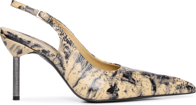 KNWLS Carmine Lizard Embossed Leather Mules