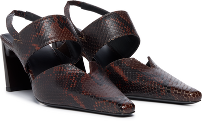 KNWLS Snake Embossed Serpent Mules