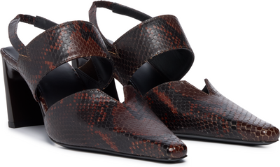 KNWLS Snake Embossed Serpent Mules