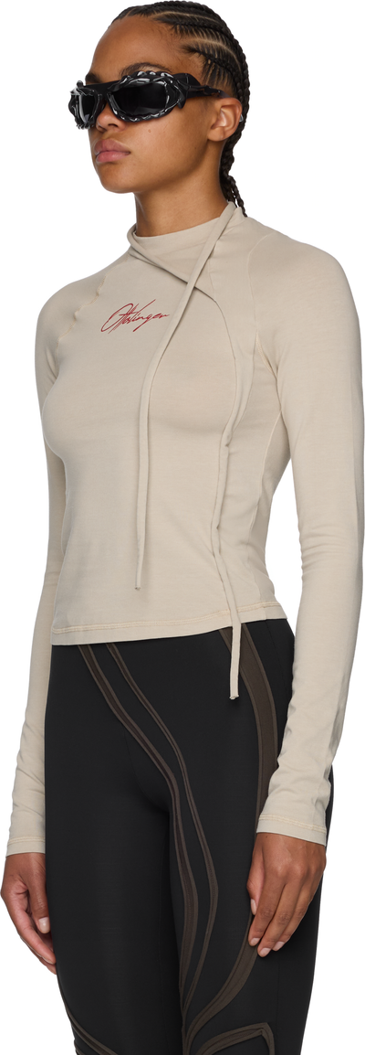 Ottolinger Deconstructed Fitted Long Sleeve Top