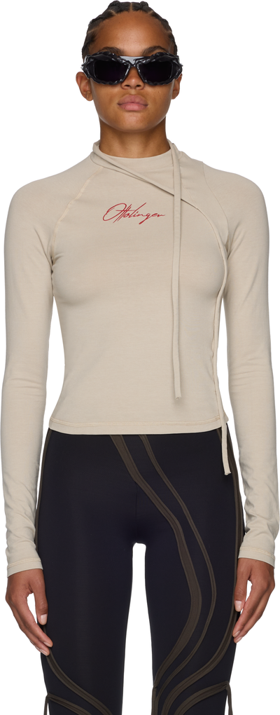 Ottolinger Deconstructed Fitted Long Sleeve Top