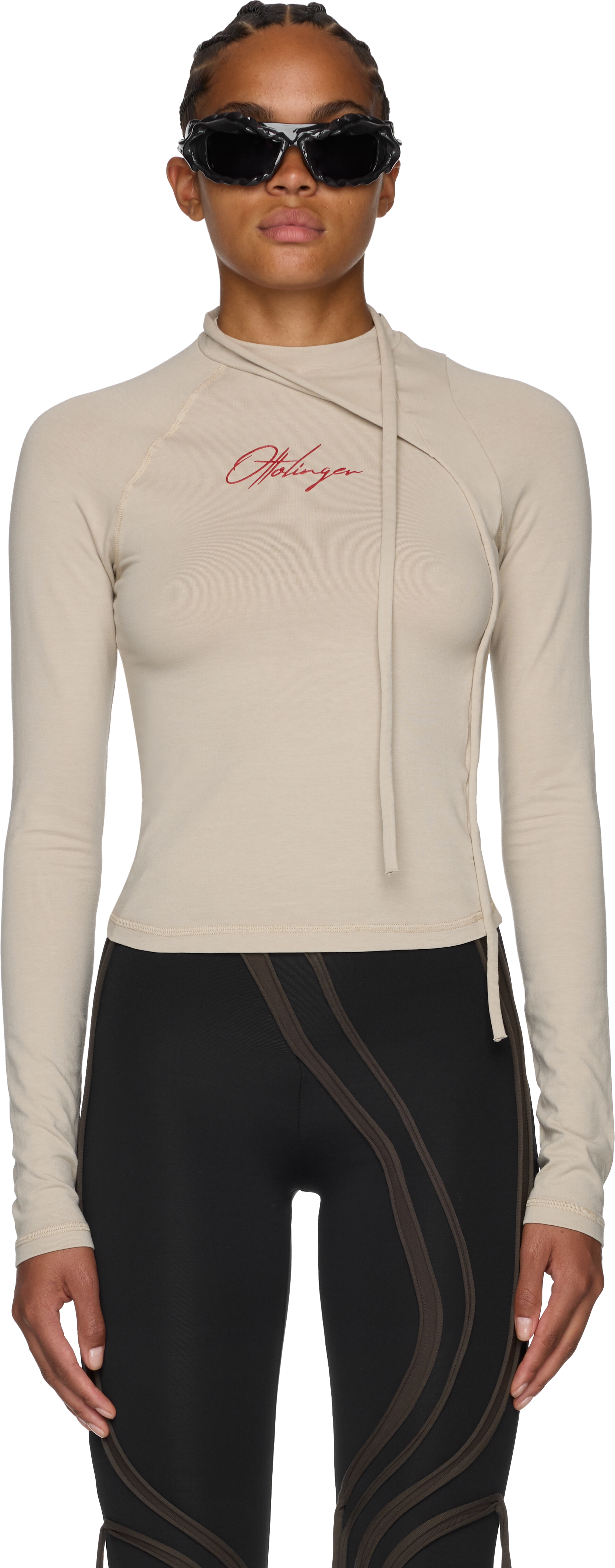 Ottolinger Deconstructed Fitted Long Sleeve Top