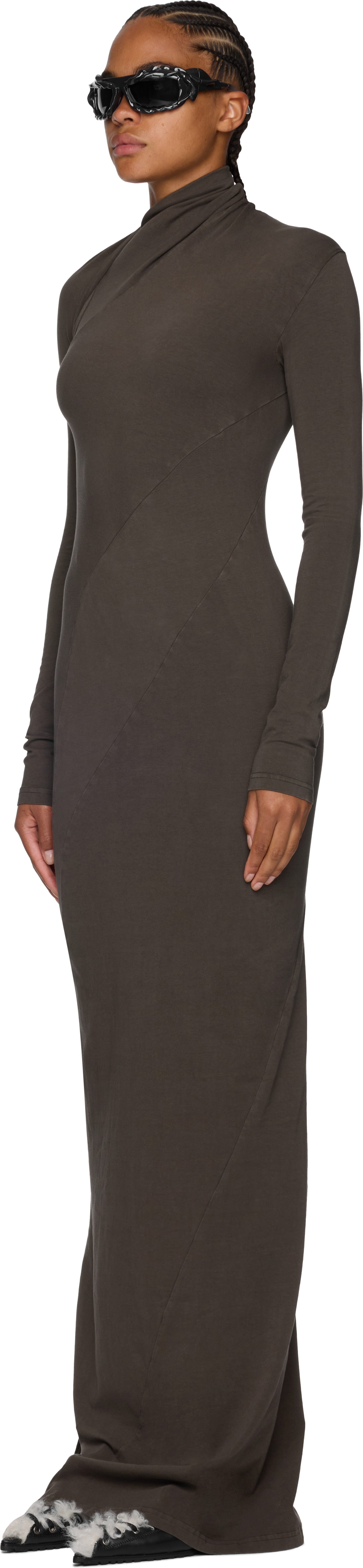 Ottolinger Twisted Long Sleeve Maxi Dress