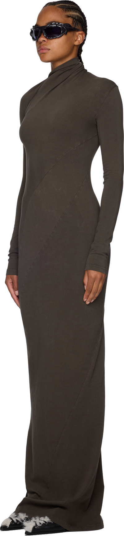 Ottolinger Twisted Long Sleeve Maxi Dress