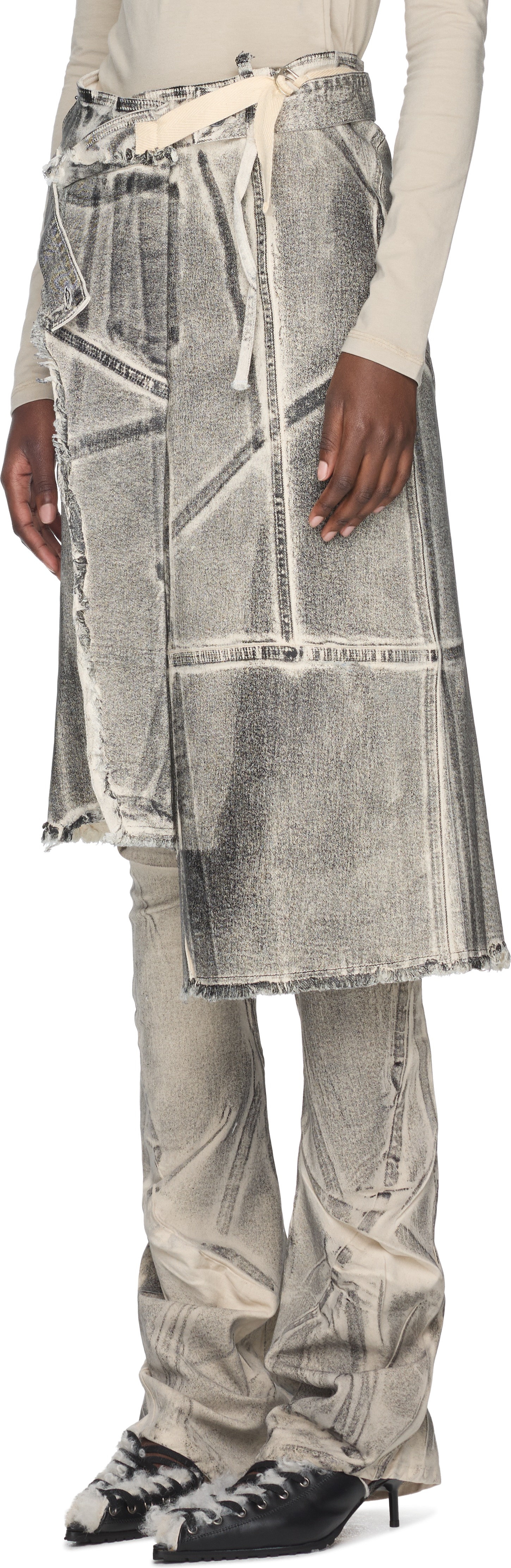 Ottolinger Denim Wrap Skirt