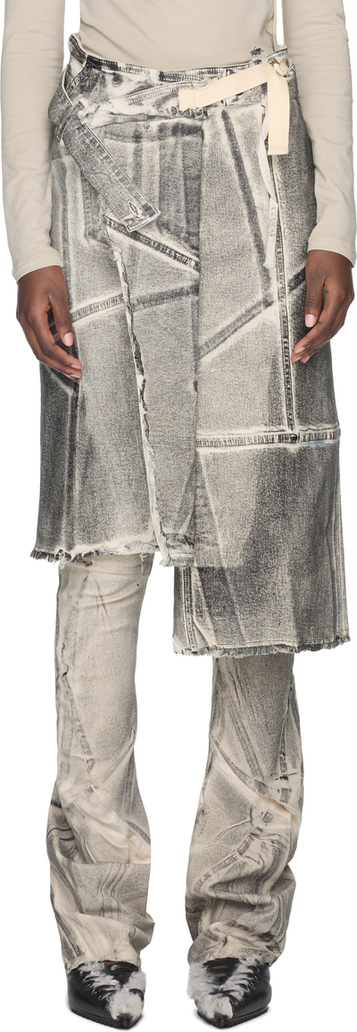 Ottolinger Denim Wrap Skirt