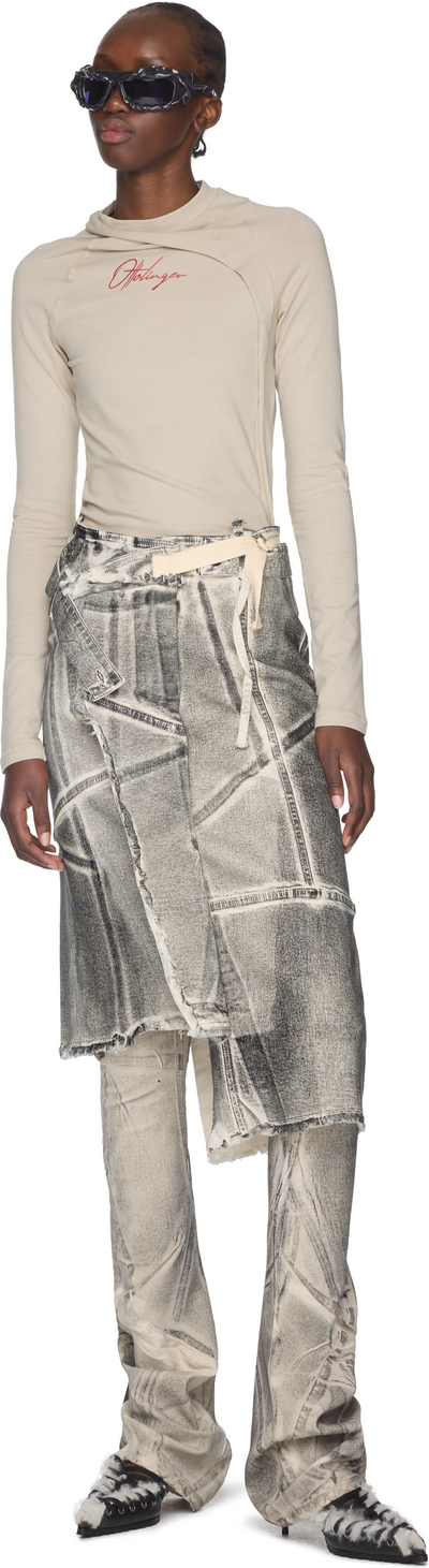 Ottolinger Denim Wrap Skirt