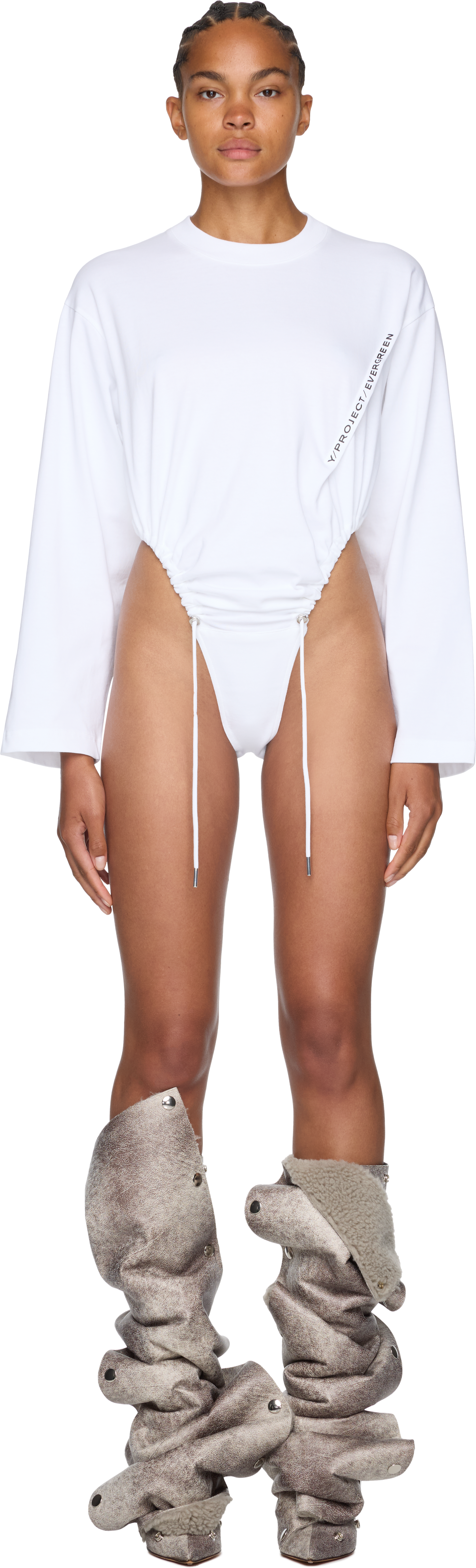 Y/Project Evergreen Pinched Logo Bodysuit