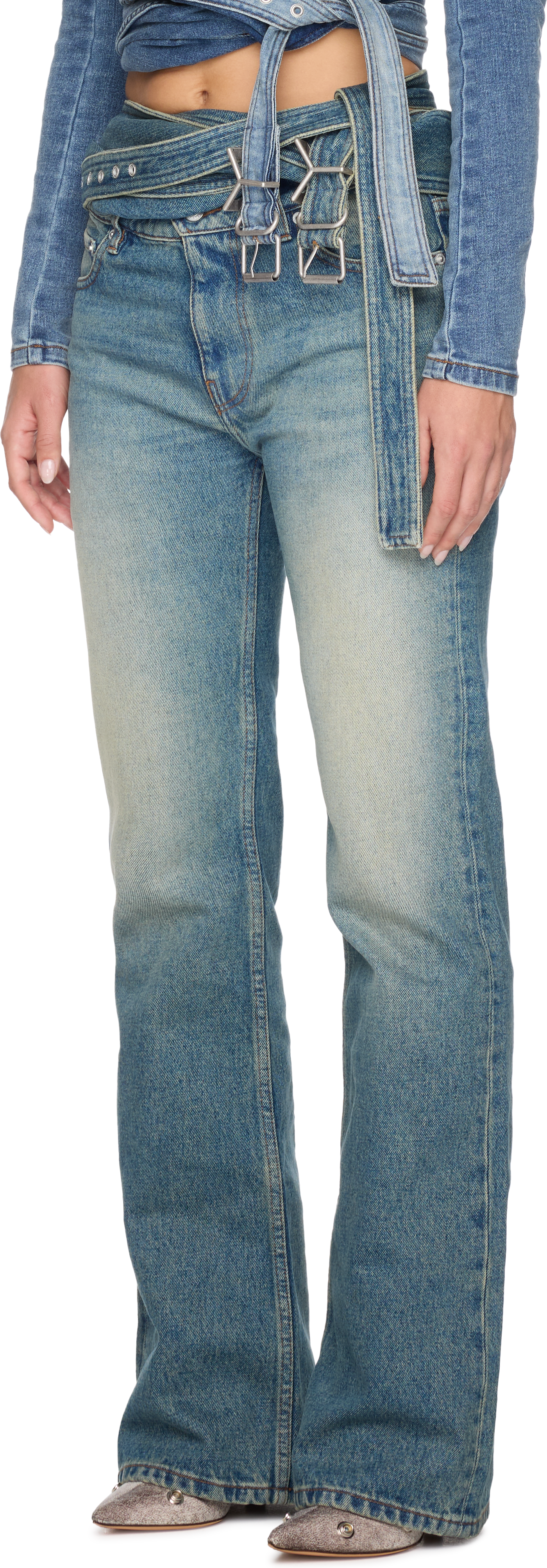 Y/Project Wrap Belt Jeans