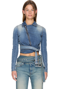 Picture of Wrap Fitted Denim Jacket