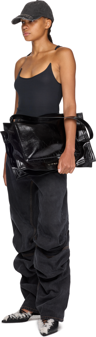 Y/Project Wire Cabas Leather Bag