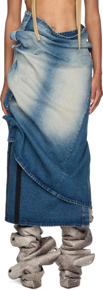 Y/Project Velcro Denim Skirt