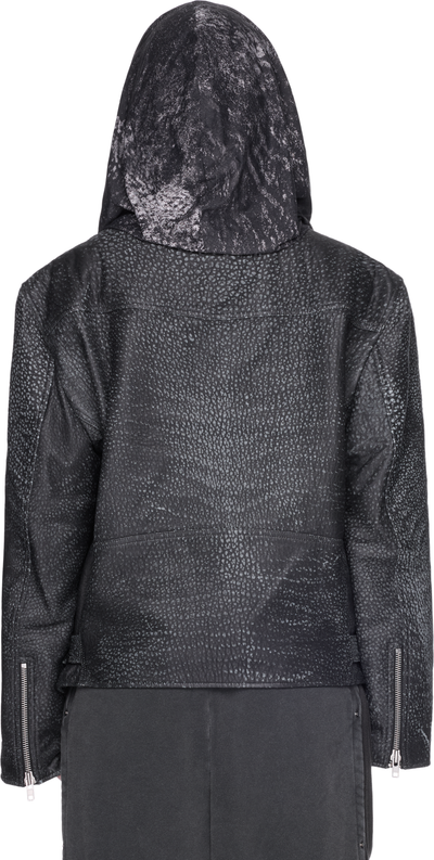 Y/Project Draped Hood Biker Jacket