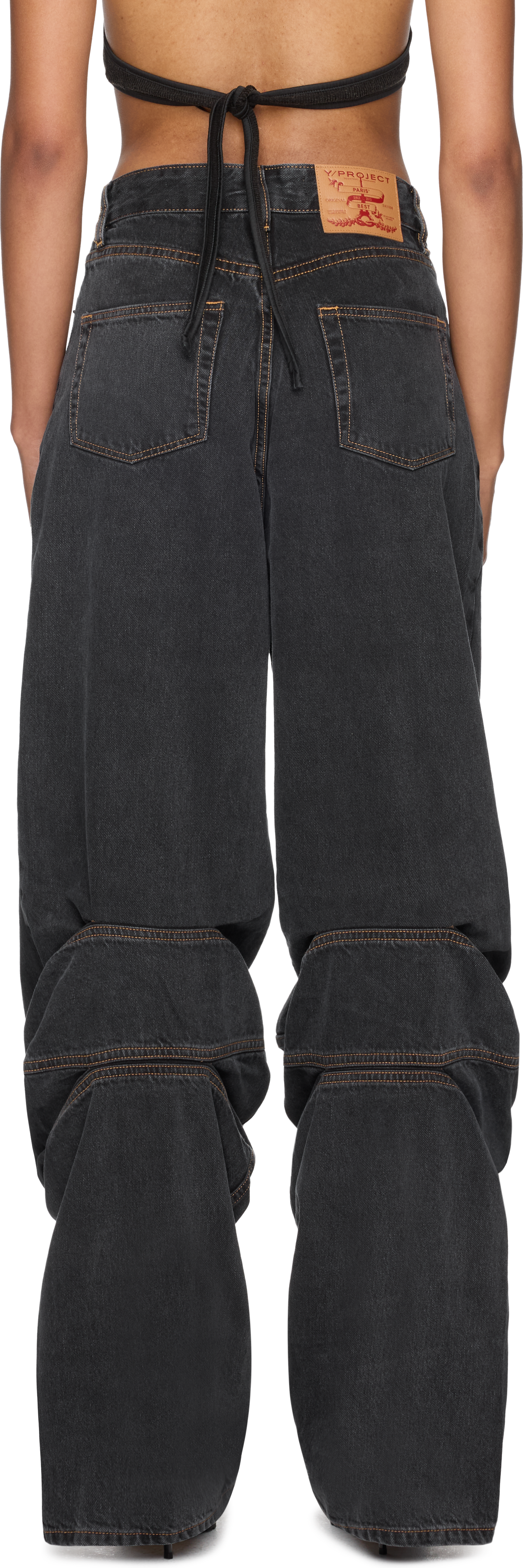 Y/Project Evergreen Draped Cuff Jeans
