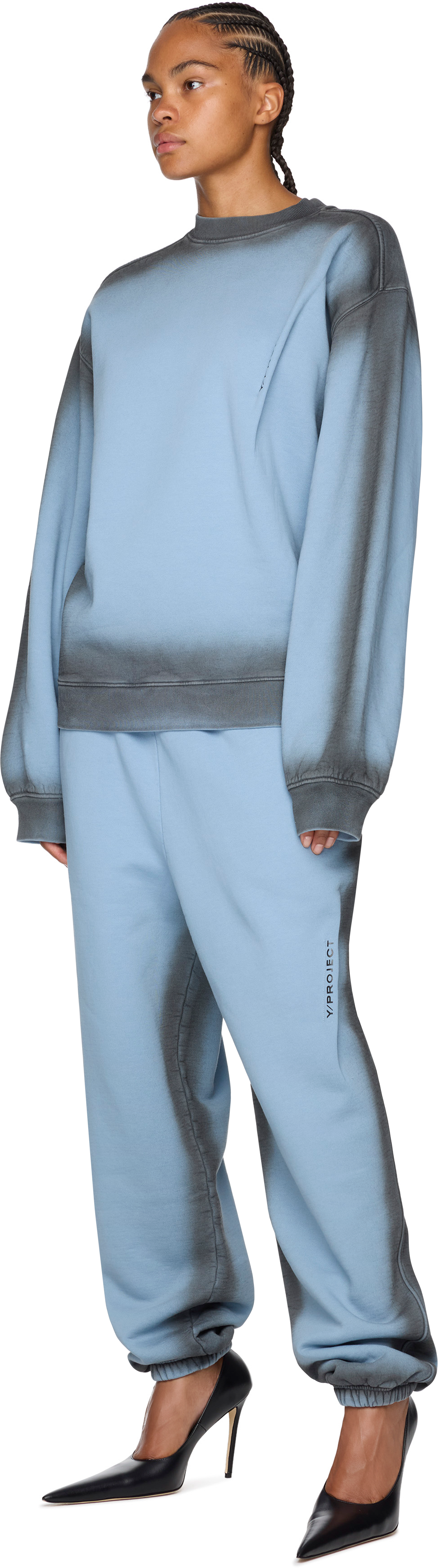 Y/Project Spray Printed Pinched Logo Sweatshirt