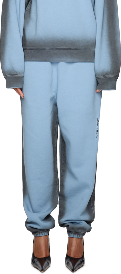 Y/Project Spray Printed Pinched Logo Sweatpants