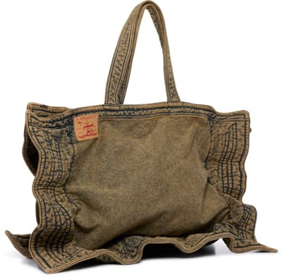 Y/Project Maxi Wire Cabas Denim Bag