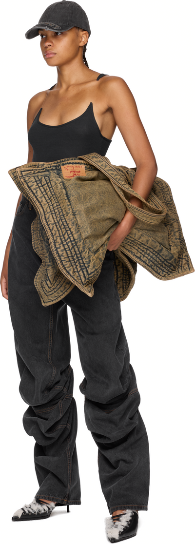 Y/Project Maxi Wire Cabas Denim Bag