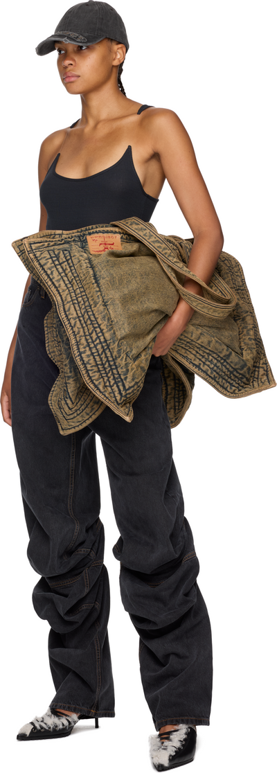 Y/Project Maxi Wire Cabas Denim Bag