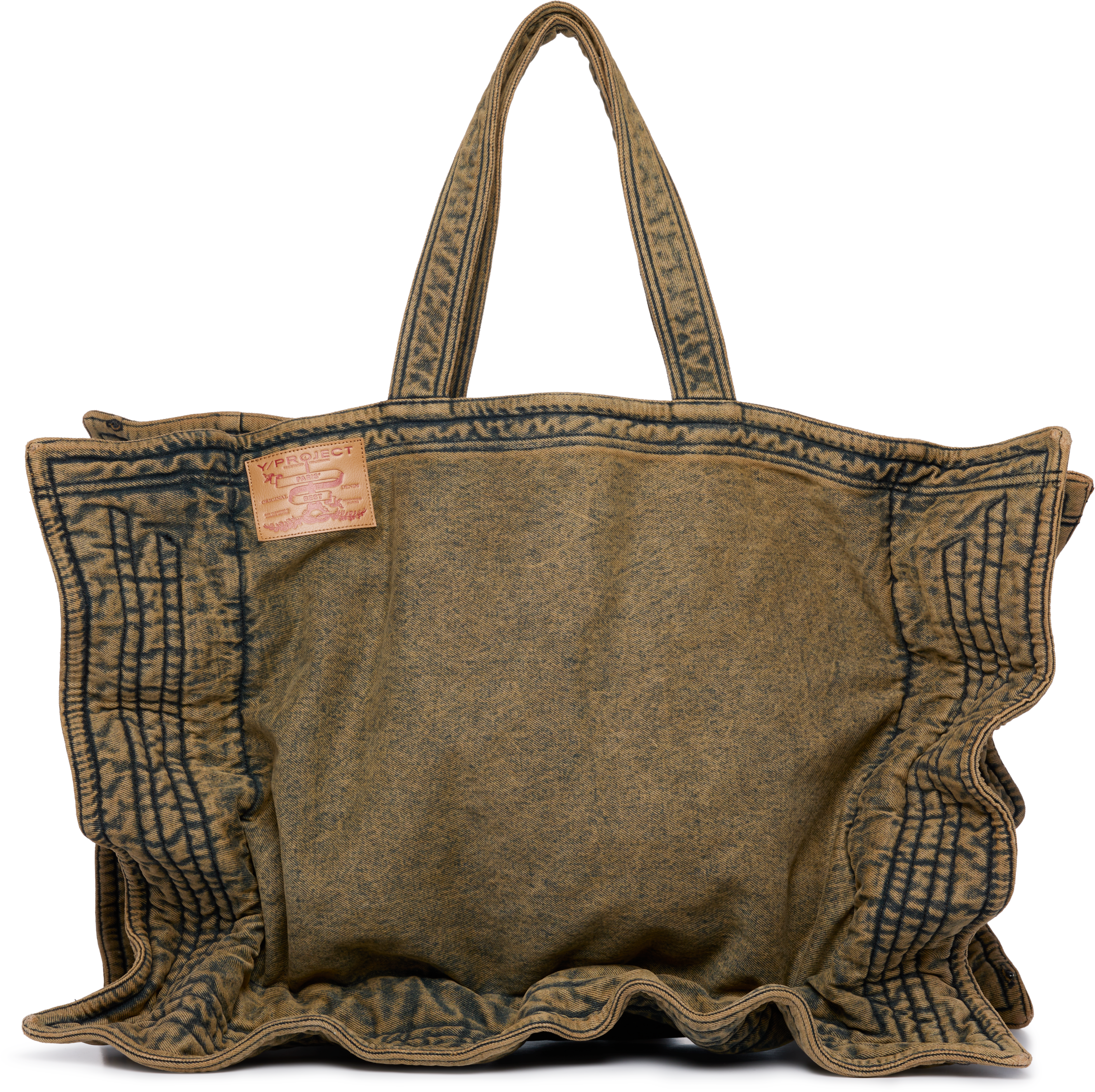 Y/Project Maxi Wire Cabas Denim Bag