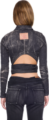 Y/Project Wrap Fitted Denim Jacket