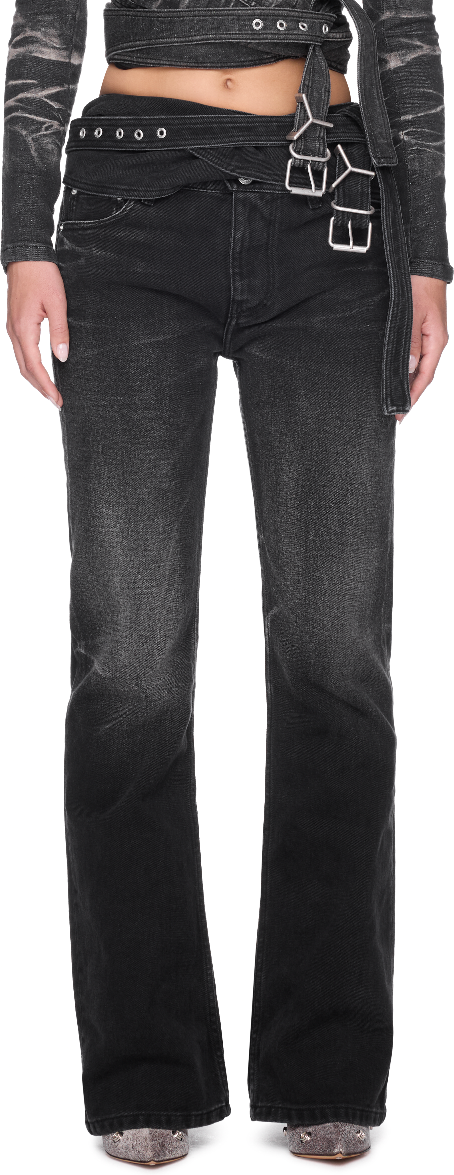 Y/Project Wrap Belt Jeans