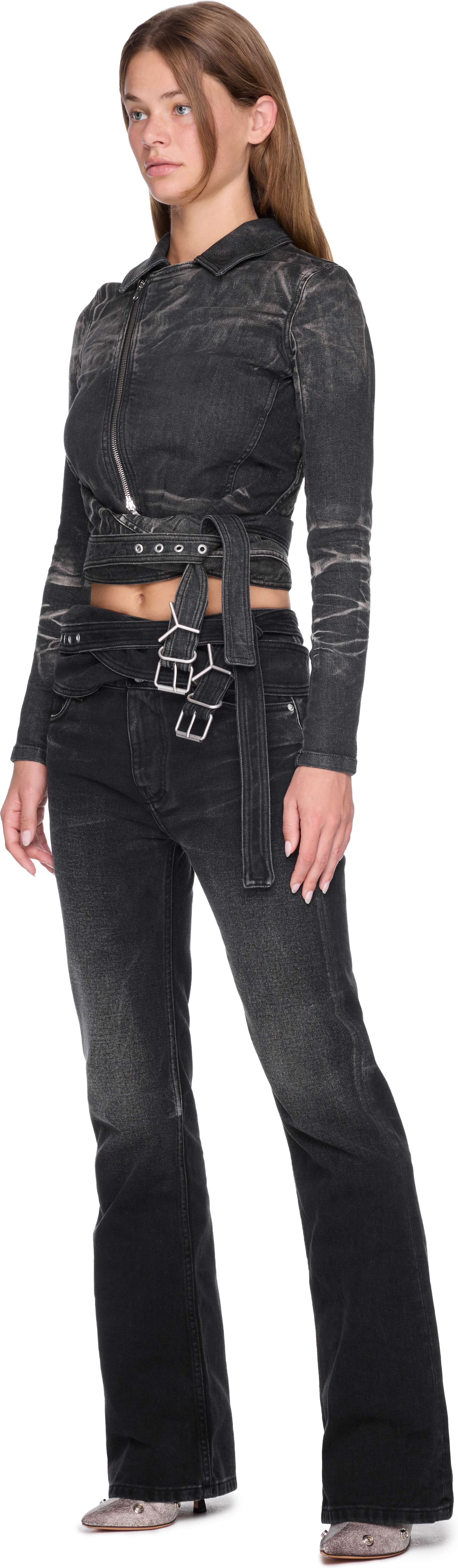 Y/Project Wrap Belt Jeans