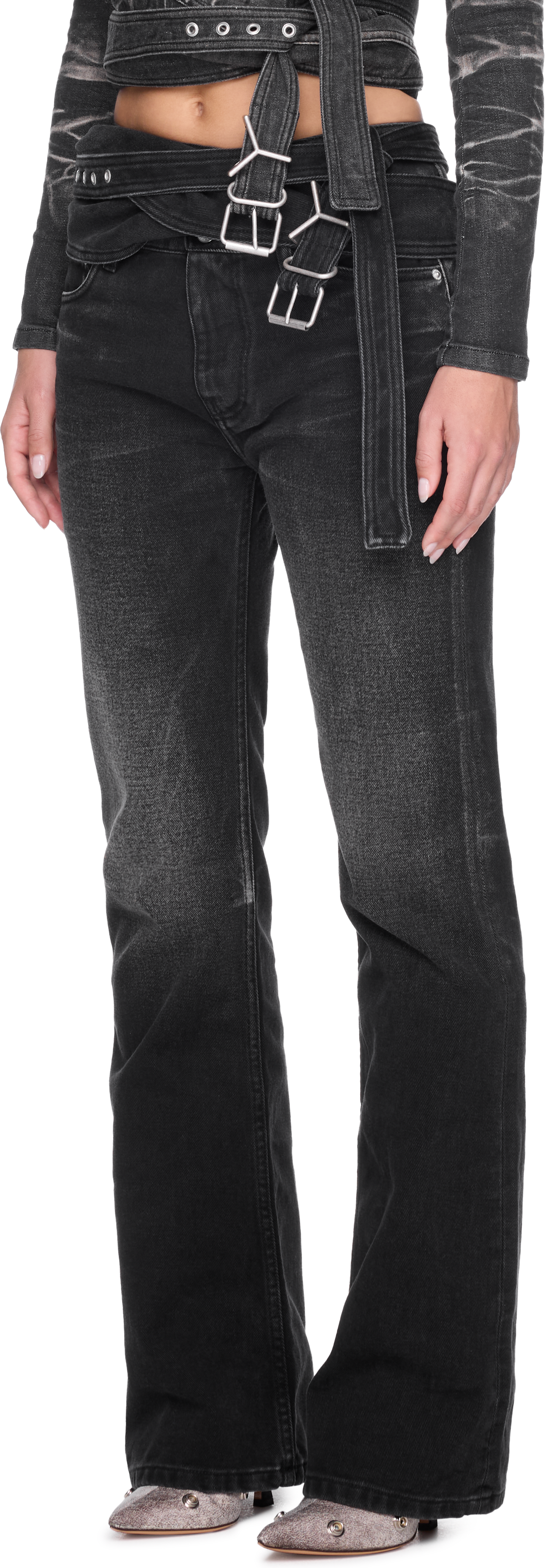 Y/Project Wrap Belt Jeans