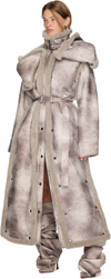 Y/Project Snap Off Panel Hood Aviator Coat