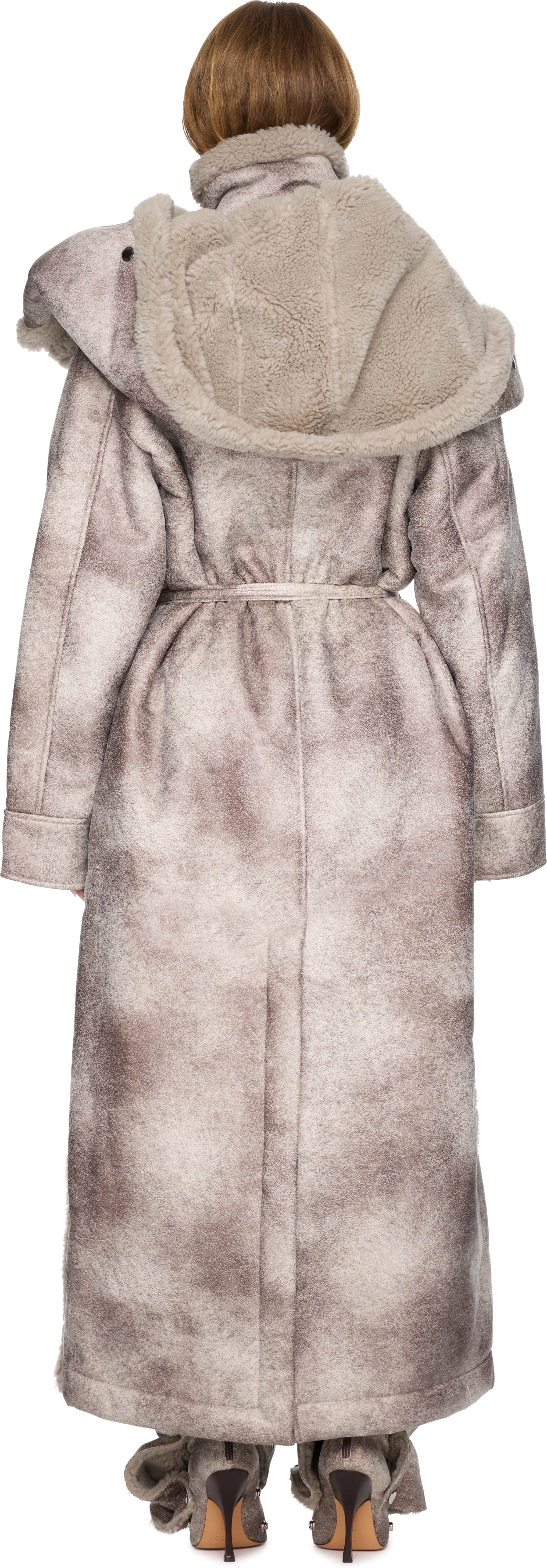 Y/Project Snap Off Panel Hood Aviator Coat