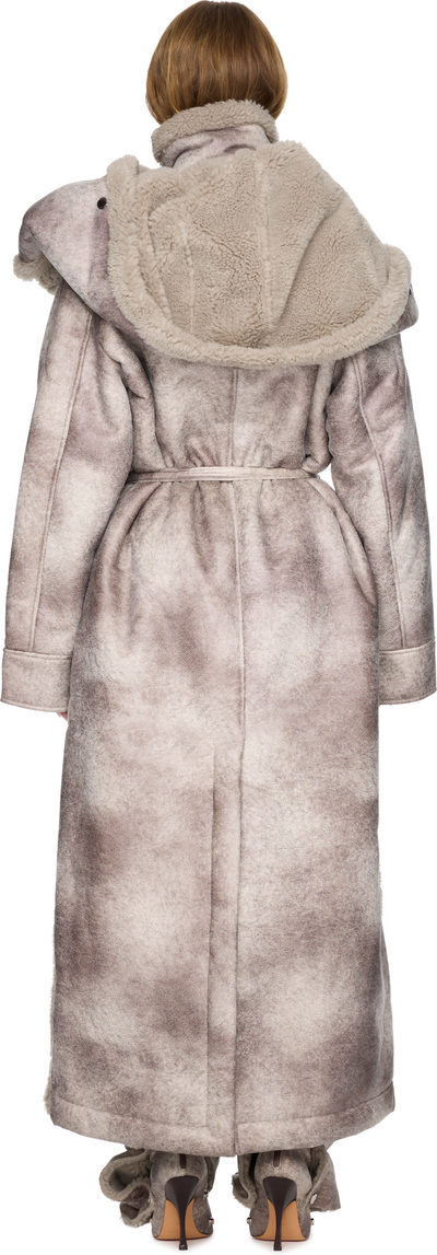 Y/Project Snap Off Panel Hood Aviator Coat