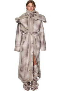 Picture of Snap Off Panel Hood Aviator Coat