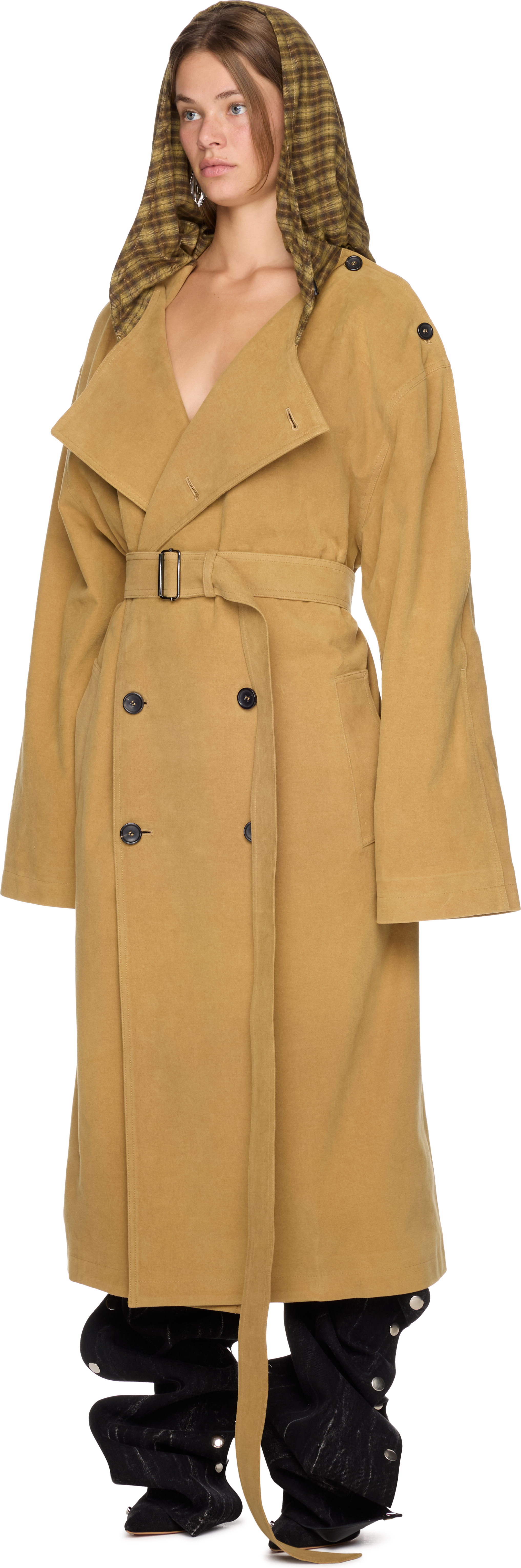 Y/Project Insert Hood Trench Coat