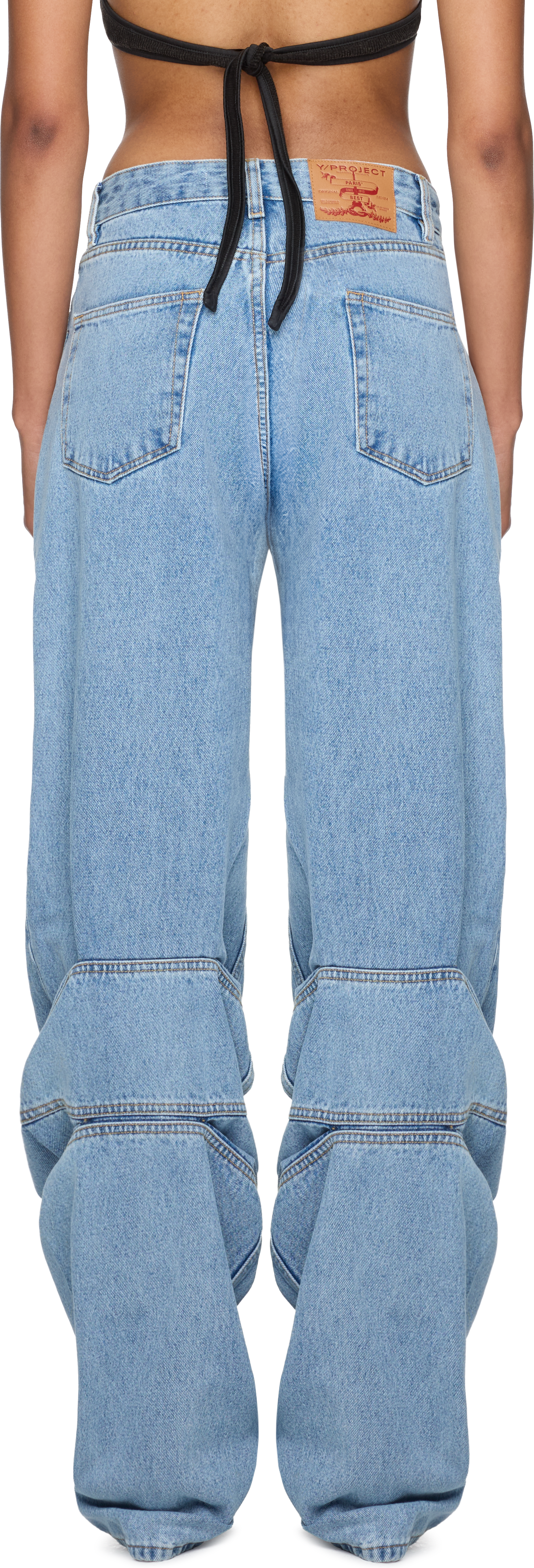 Y/Project Evergreen Draped Cuff Jeans