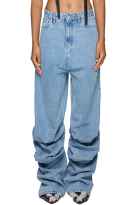 Picture of Evergreen Draped Cuff Jeans